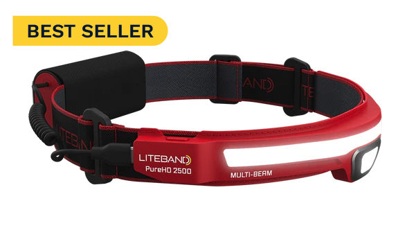 Liteband PRO 2500 Lumen Multi-Beam Headlamp for Camping &amp; Emergency