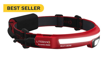 Liteband PRO 2500 Lumen Multi-Beam Headlamp for Camping &amp; Emergency
