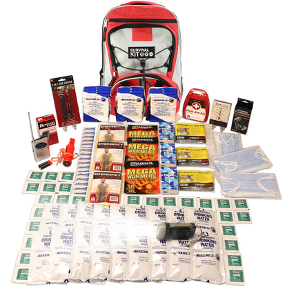 3 Person Necessity Survival Kit with First Aid Supplies
