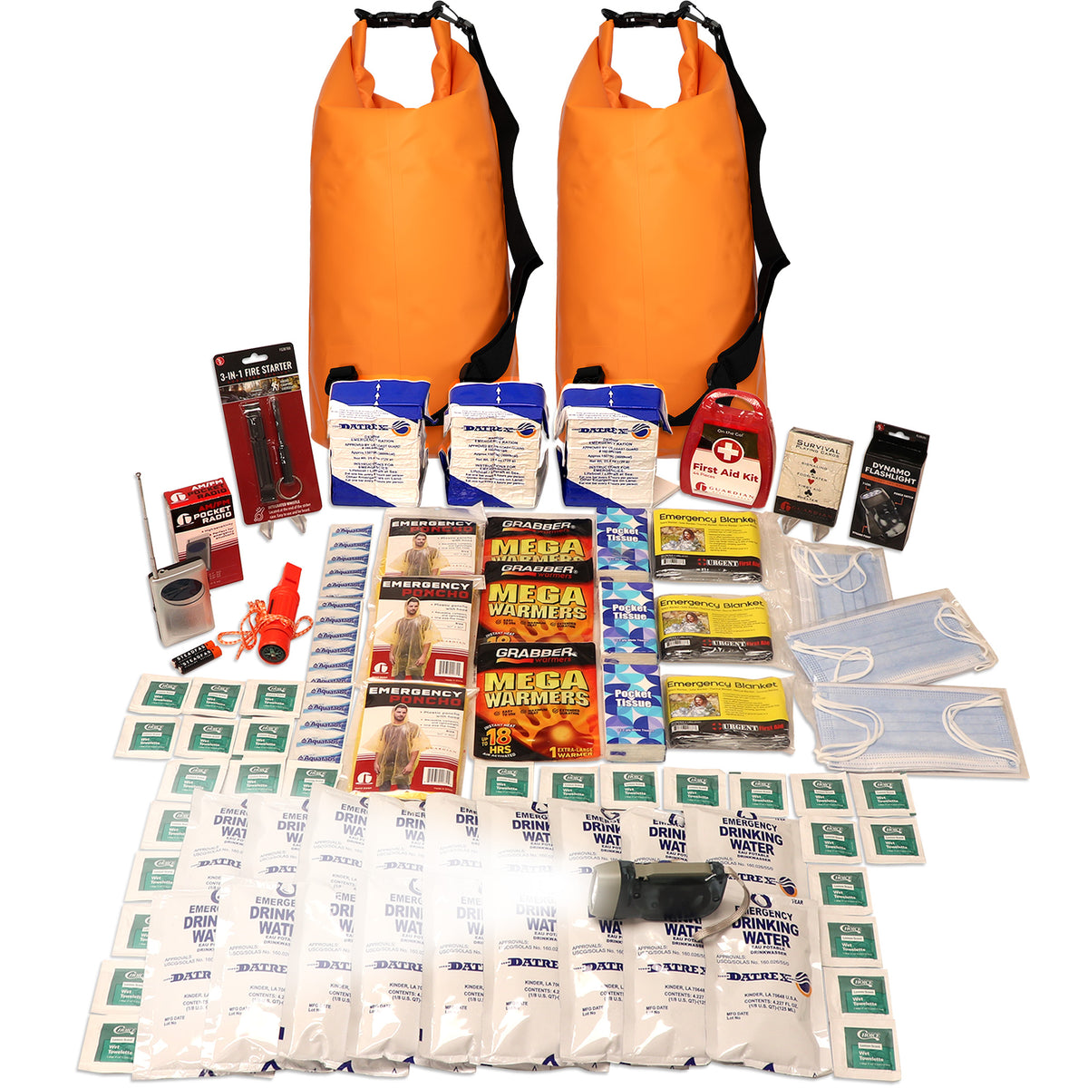 3 Person Necessity Survival Kit with First Aid Supplies