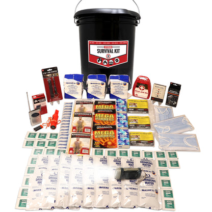 3 Person Necessity Survival Kit with First Aid Supplies