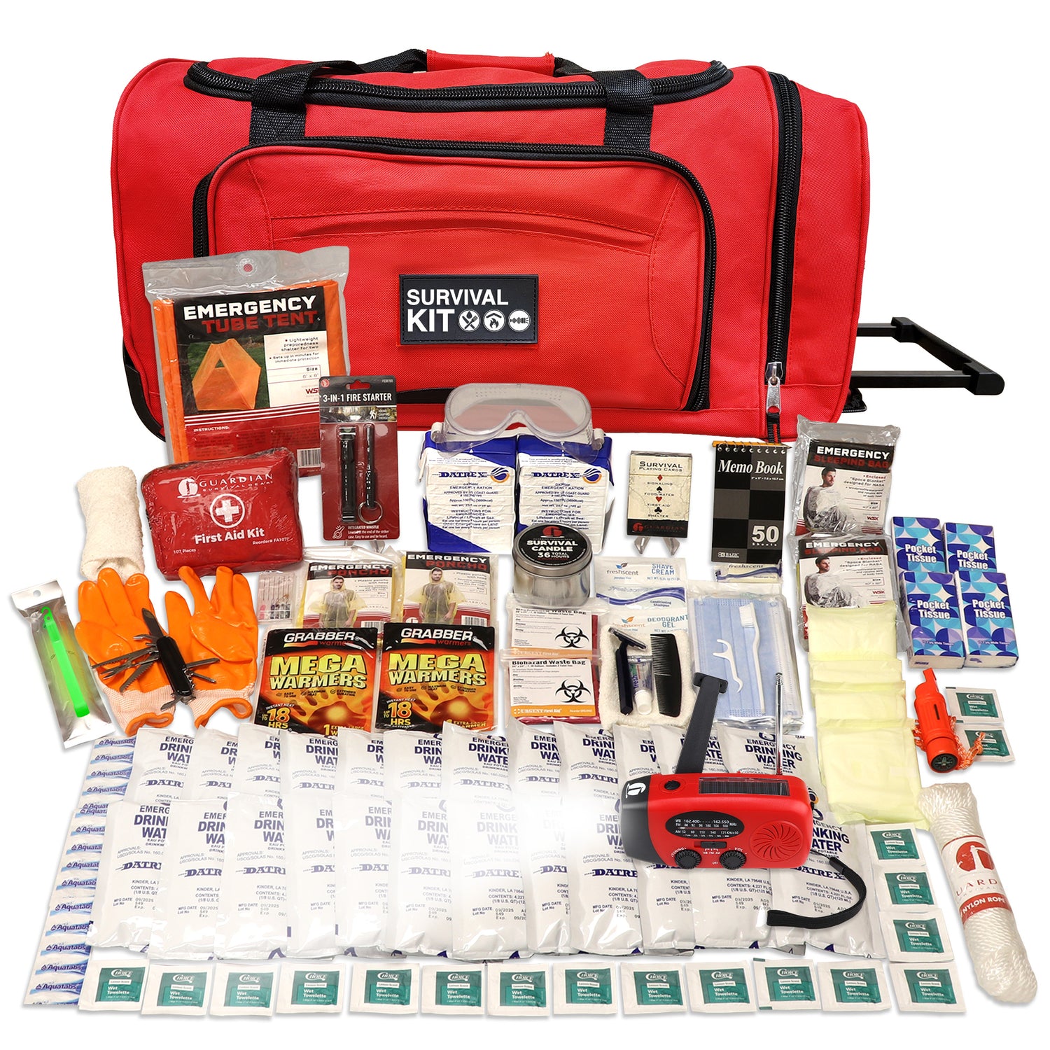 2 Person Comfort Survival Kit with First Aid Supplies