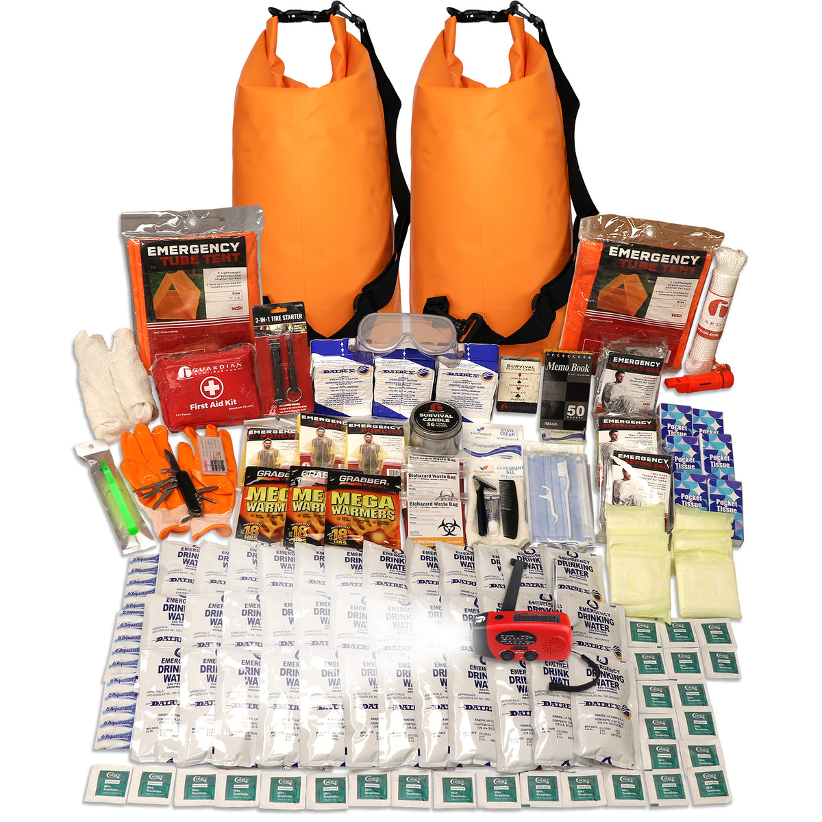 3 Person Comfort Survival Kit with First Aid Supplies
