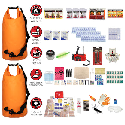 3 Person Comfort Survival Kit with First Aid Supplies