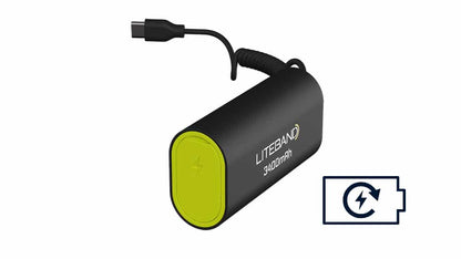 Liteband 3400 mAh Rechargeable Headlamp Battery