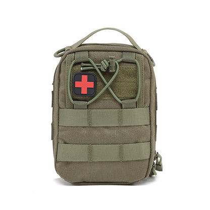 Portable First Aid Storage Bag Organizer with Compartments for Outdoor, Travel and Vehicle Use