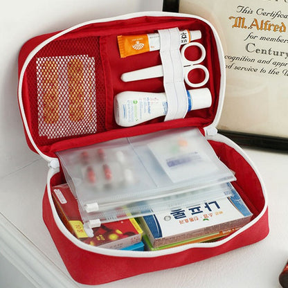 Large First Aid Storage Bag Waterproof 600D Oxford with Compartments for Travel, Home and Outdoor Use