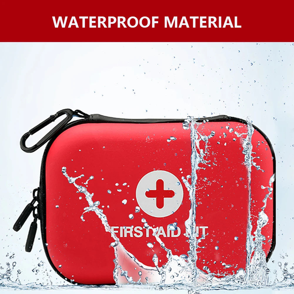 90 Piece Travel First Aid Kit with Portable Case for Camping and Hiking