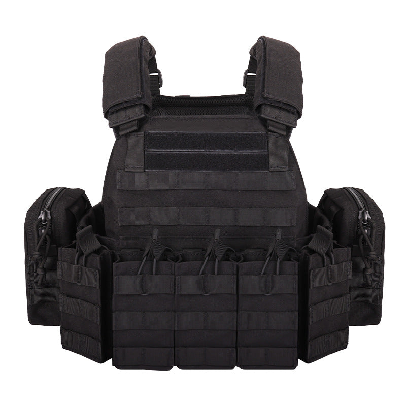 Camouflage Outdoor Utility Vest with Multiple Pockets Breathable 1000D Polyester for Hiking and Camping