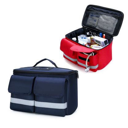 Portable Car First Aid Kit with Compact Case for Vehicle, Travel and Emergency Use