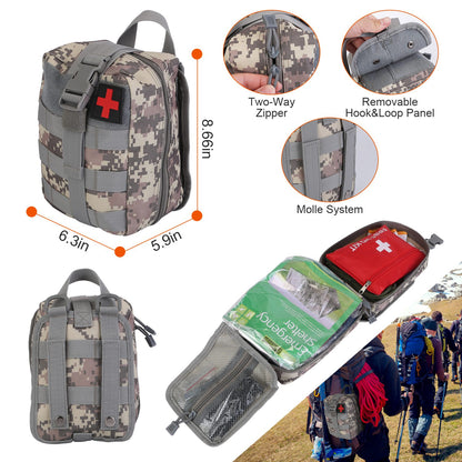 125 Piece Outdoor Survival Gear and Multi Tool Kit for Camping and Emergency Use