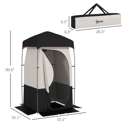Portable Camping Shower Tent for Privacy, Pop Up Outdoor Changing Shelter
