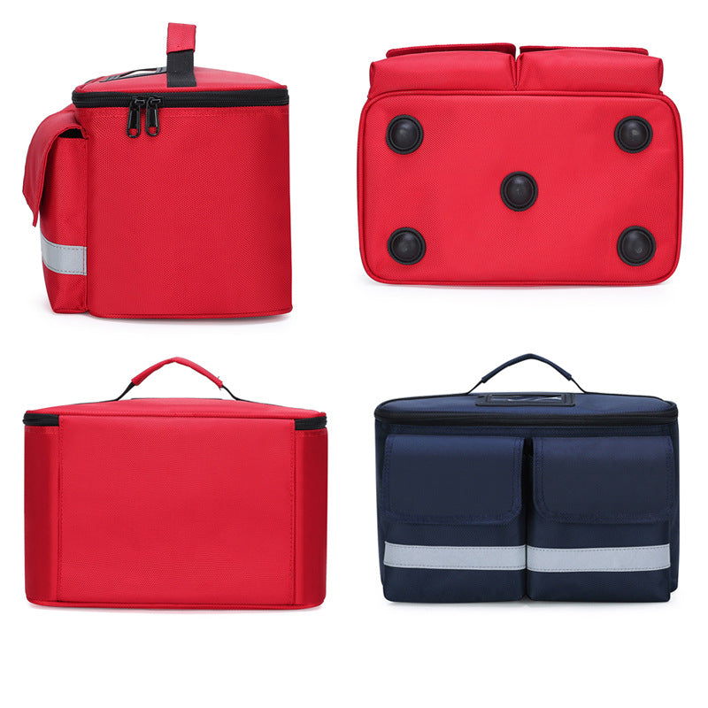 Portable Car First Aid Kit with Compact Case for Vehicle, Travel and Emergency Use