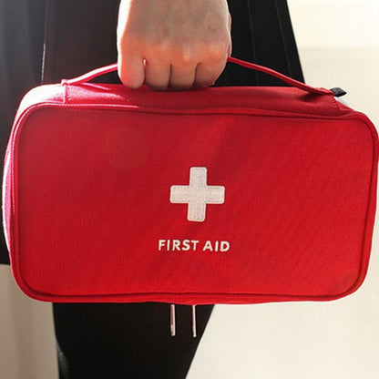 Large First Aid Storage Bag Waterproof 600D Oxford with Compartments for Travel, Home and Outdoor Use
