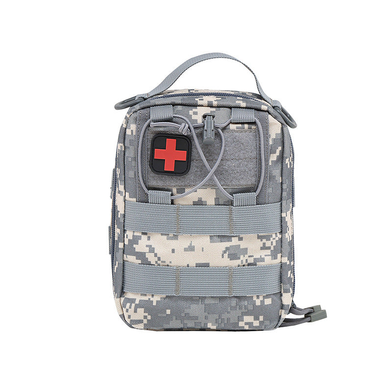 Portable First Aid Storage Bag Organizer with Compartments for Outdoor, Travel and Vehicle Use