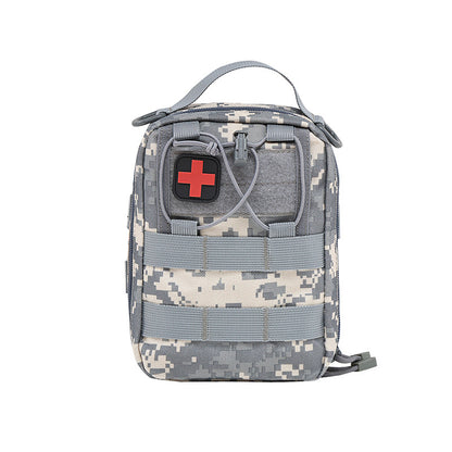 Portable First Aid Storage Bag Organizer with Compartments for Outdoor, Travel and Vehicle Use