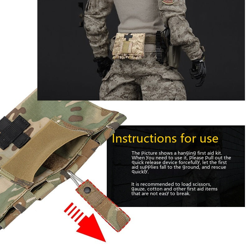 Outdoor Vest Style Storage Bag with Compartments 500D Nylon for Travel and Outdoor Use