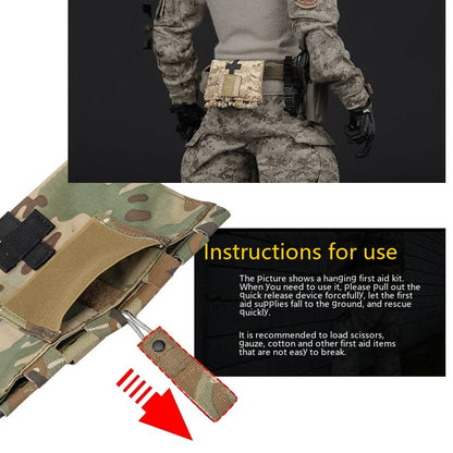 Outdoor Vest Style Storage Bag with Compartments 500D Nylon for Travel and Outdoor Use